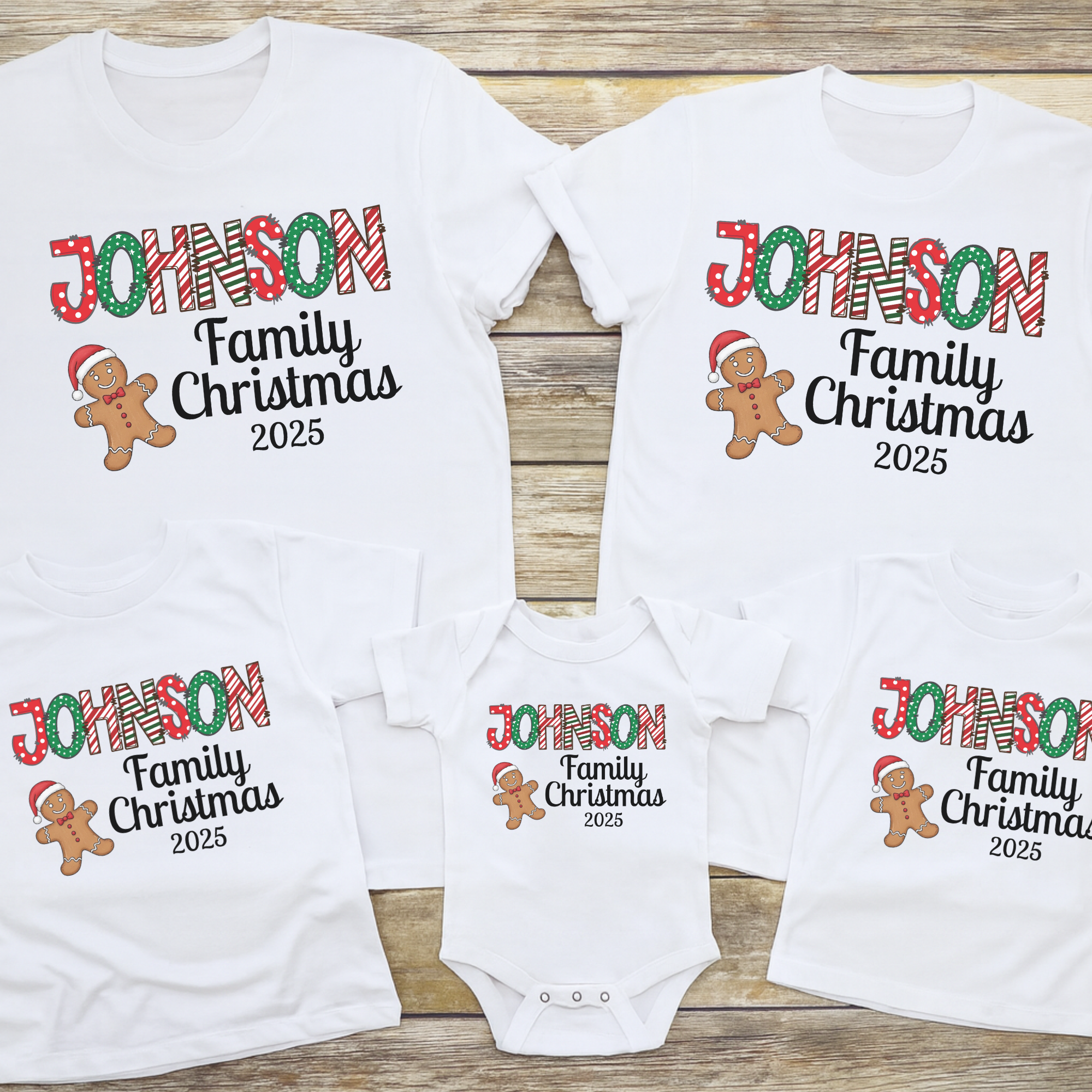 Family Christmas Gingerbread Personalized Shirt