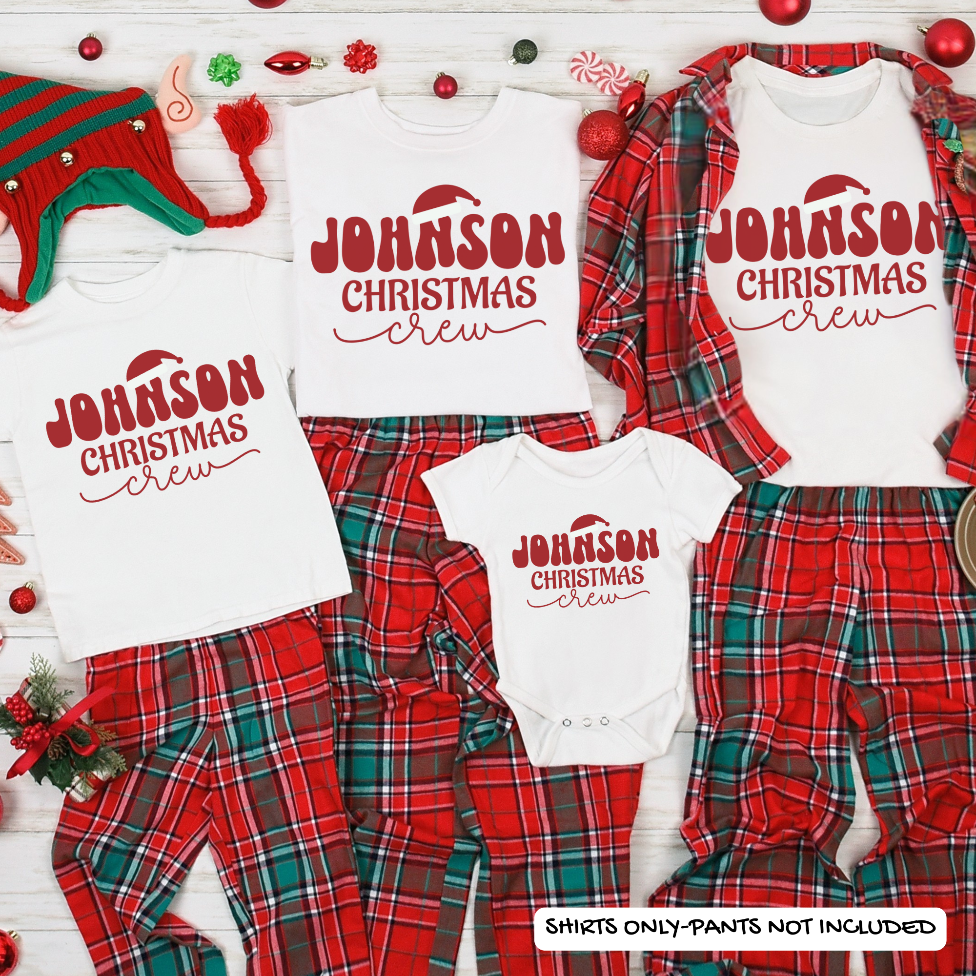 Family Christmas Santa Personalized Shirts